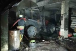 Bafra’da sanayi sitesinde korkutan yangın: İş yerinde büyük hasar