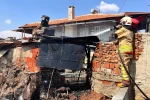 Bahçedeki fırında çıkan yangın paniğe neden oldu