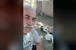 Bahçesindeki leyleklerin öldüğünü görünce gözyaşlarına boğuldu