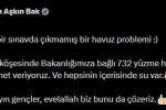 Bakan Bak’tan Marmaris Belediyesindeki havuz sorununa tepki
