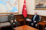 Bakan Güler, Suriyeli mevkidaşı Ebu Kasra ile görüştü