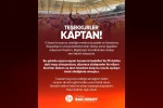 Baki Ersoy: "Teşekkürler kaptan" 
