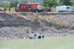 Balık tutmak için geldiği nehre aracıyla uçan adam öldü