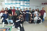 Balıkesir’ de üniversitelilerden alçılı staj hatırası