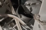 Balkonda tüp patladı, yangın çıktı