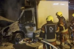 Bandırma’da korkutan araç yangını