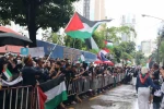 Bangkok’ta İsrail Büyükelçiliği önünde Filistin’e destek gösterisi