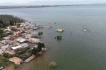 Baraj sınırları içerisindeki köyler aşırı yağışlarla sular içerisinde kaldı