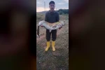 Barajın devi oltaya takıldı: 35 kiloluk yayın balığı yakaladı