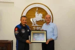 Başkan Özlü, Türkiye’nin ilk astronotunu ağırladı
