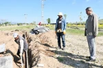 Başkan Taşkın, altyapı çalışmalarını yerinde inceledi 
