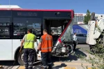 Başkentte EGO otobüsü kaza yaptı: 1 ölü, 9 yaralı