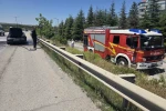 Başkentte otomobil yangını