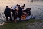 Batman’da adacıkta mahsur kalan 5 kişiyi itfaiye kurtardı
