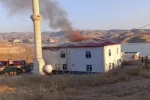 Batman’da caminin çatısında korkutan yangın