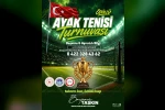 Battalgazi’de ayak tenisi turnuvası