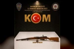 Bayburt’ta ruhsatsız tüfek ve mühimmat ele geçirildi