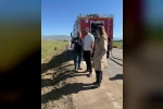 Bayburt’ta yakıt yüklü tankerin devrildiği bölgede çevresel inceleme yapıldı