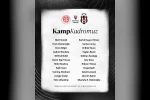 Beşiktaş’ın, Antalyaspor maçı kamp kadrosu belli oldu