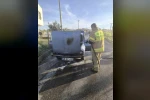 Besni’de otomobil alev aldı