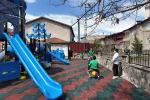 Beytüşşebap Kaymakamı Taşkıran, çocuklar için oyun parkı kurdu