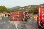 Bilecik’te 2 tır çarpıştı, 1 kişi yaralandı