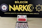 Bilecik’te bir araç ve 2 şahıs üzerinde yapılan aramada uyuşturucu madde ele geçirildi