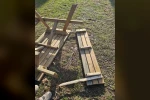 Bilecik’te kamuya ait banklara zarar verildi