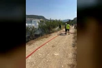 Bilecik’te YHT hattı yakınında çıkan otluk yangını anında söndürüldü