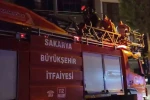 Binaya girip bebek arabalarını yakan şüpheli yakalandı