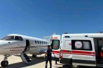 Bingöl’de 4 aylık bebek uçak ambulansla Ankara’ya sevk edildi
