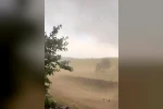 Bingöl’de şiddetli fırtına kameralara yansıdı