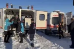 Bingöl’de UMKE ekipleri zorlu kış şartlarında hastaya umut oldu 