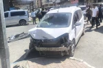 Biri ağır 2 kişinin yaralandığı kaza güvenlik kamerasına yansıdı