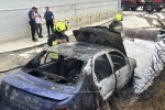 Bolu’da 15 gün önce aldığı otomobil, park halindeyken küle döndü