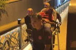 Bolu’da alkollü şahıs, ayağa kalkamayınca sedyeyle taşındı