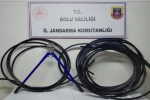 Bolu’da kablo hırsızlığı şüphelisi çaldığı kablolarla yakalandı