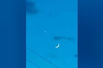 Bolu’da muhteşem ay ve yıldız manzarası