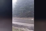 Bolu’nun yükseklerinde kar yağışı