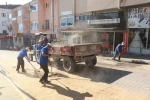 Bozdoğan’da doğalgaz çalışması sonrası yollarda temizlik çalışması