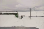 Bülbülan Yaylası’nda evler kara gömüldü