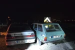 Buldan’da iki otomobil çarpıştı; 2 yaralı