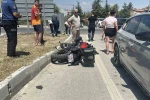 Burdur’da motosiklet ile otomobil çarpıştı: 1 yaralı