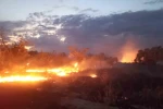 Burdur’da otluk alandaki yangın itfaiye tarafından söndürüldü