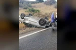 Burdur’da otomobil takla attı: 4 yaralı 