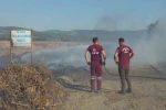 Burhaniye’de Karınca Deresinde çıkan ot yangını 3 saatte söndürüldü