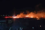 Burhaniye’de korkutan örtü yangını