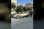 Burhaniye’de seyir halindeki otomobilde yangın