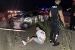 Bursa’da 100 kilometrelik kovalamaca bariyere çarpınca bitti