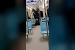 Bursa’da gençlerin metroda tehlikeli oyunu kameraya yansıdı
